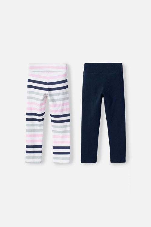 Card slide image -  PACK X2 LEGGINGS LITTLEMIC MULTICOLOR PARA NIÑA 2T A 5T