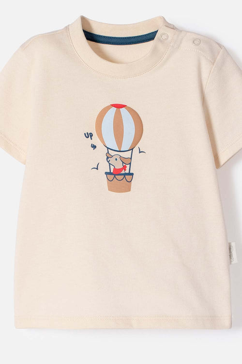 Card slide image -  CONJUNTO LITTLEMIC CAFÉ Y TAUPE DE PANTALÓN LARGO PARA BEBÉ NIÑO