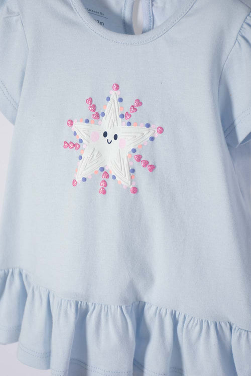 Card slide image -  CONJUNTO LITTLEMIC MULTICOLOR DE PANTALÓN LARGO PARA BEBÉ NIÑA