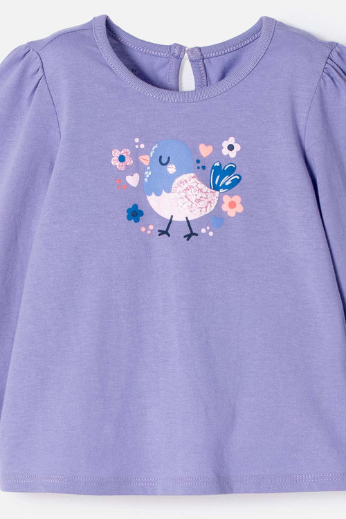 Card slide image -  CONJUNTO LITTLEMIC MULTICOLOR DE CAMISETA ESTAMPADA EN FRENTE PARA BEBÉ NIÑA