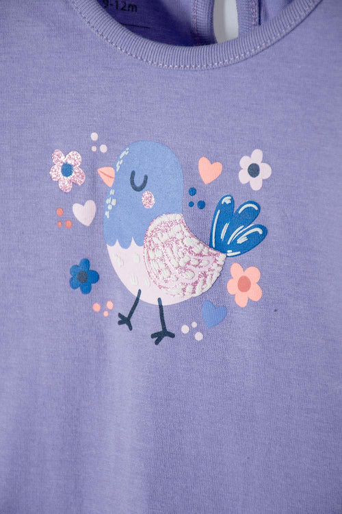 Card slide image -  CONJUNTO LITTLEMIC MULTICOLOR DE CAMISETA ESTAMPADA EN FRENTE PARA BEBÉ NIÑA