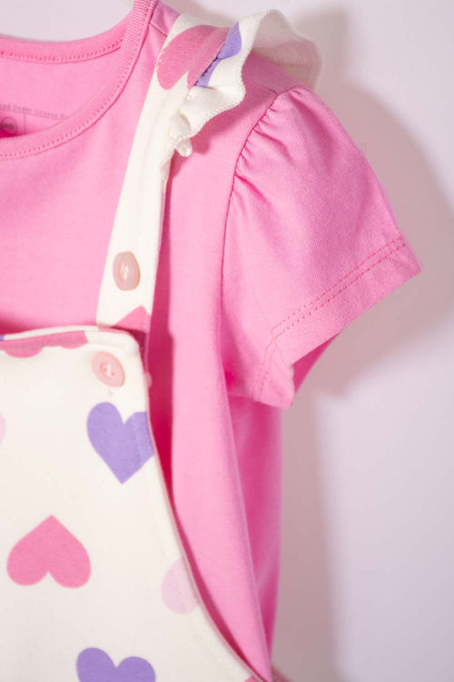 Card slide image -  VESTIDO TIPO JARDINERA DE LITTLEMIC MULTICOLOR PARA NIÑA 2T A 5T