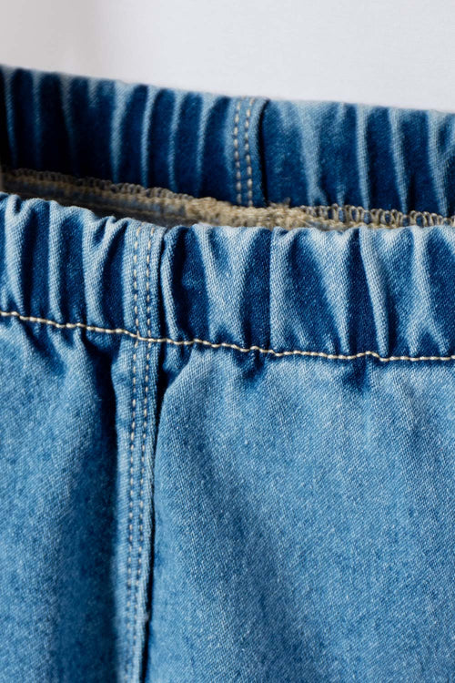 Card slide image -  JOGGER DE LITTLEMIC CINTURA ELASTICA AZUL PARA BEBÉ NIÑA