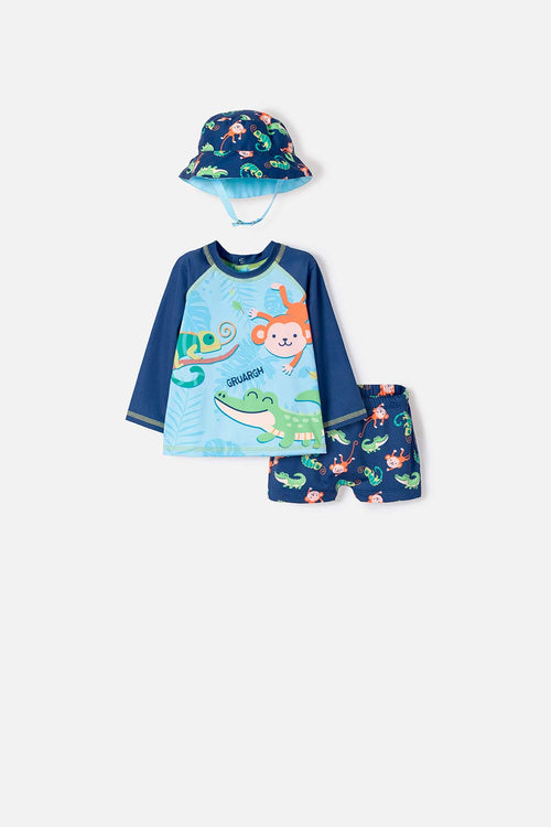 Card slide image -  CONJUNTO DE BAÑO DE LITTLEMIC MULTICOLOR PARA BEBÉ NIÑO