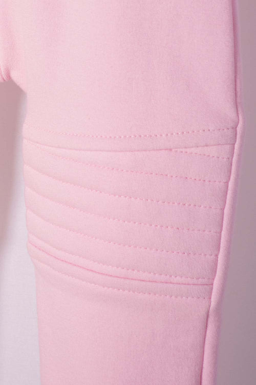 Card slide image -  JOGGER DE LITTLEMIC CON CINTURA ELÁSTICA ROSADO PARA NIÑA 2T-5T