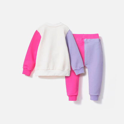 CONJUNTO DE SNOOPY BUZO Y PANTALÓN TRICOLOR PARA BEBÉ NIÑA