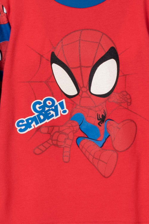 Card slide image -  PIJAMA SPIDEY AND HIS AMAZING FRIENDS ROJO Y AZUL PARA NIÑO 2T A 5T