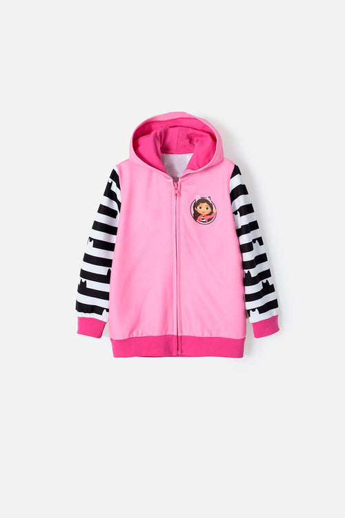 Card slide image -  BUZO DE GABBY'S DOLLHOUSE ABIERTO ROSADO PARA NIÑA 2T A 5T