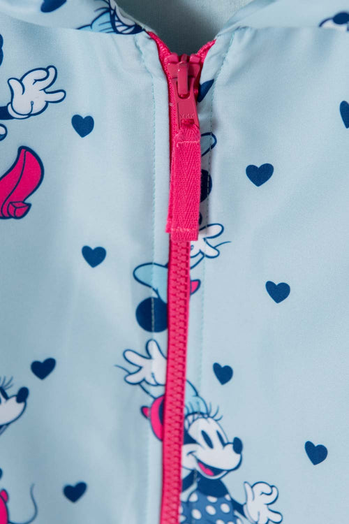 Card slide image -  CHAQUETA DE MINNIE MOUSE AZUL CON CAPUCHA PARA NIÑA 2T A 5T