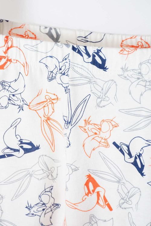 Card slide image -  PIJAMA DE LOONEY TUNES MANGA CORTA MULTICOLOR PARA NIÑO 2T A 5T