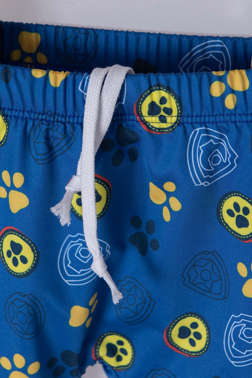 Card slide image -  CONJUNTO DE BAÑO DE PAW PATROL AMARILLO Y AZUL MANGA LARGA PARA NIÑO 2T A 5T