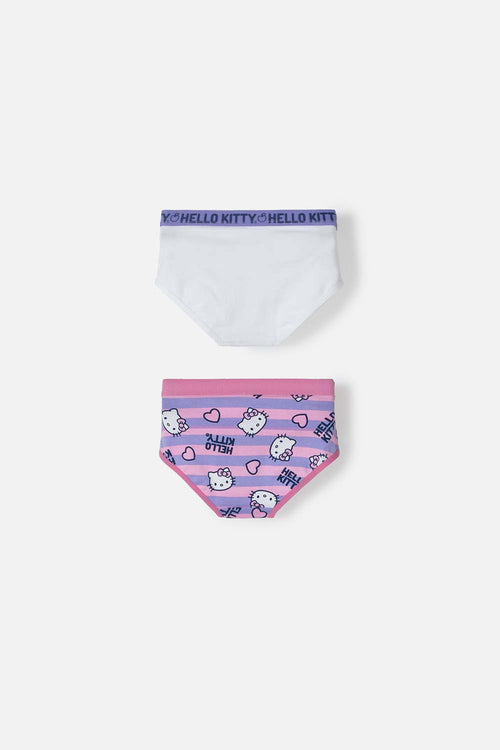 Card slide image -  PACK X2 PANTIES DE HELLO KITTY MULTICOLOR EN DÚO PARA NIÑA 2T A 5T