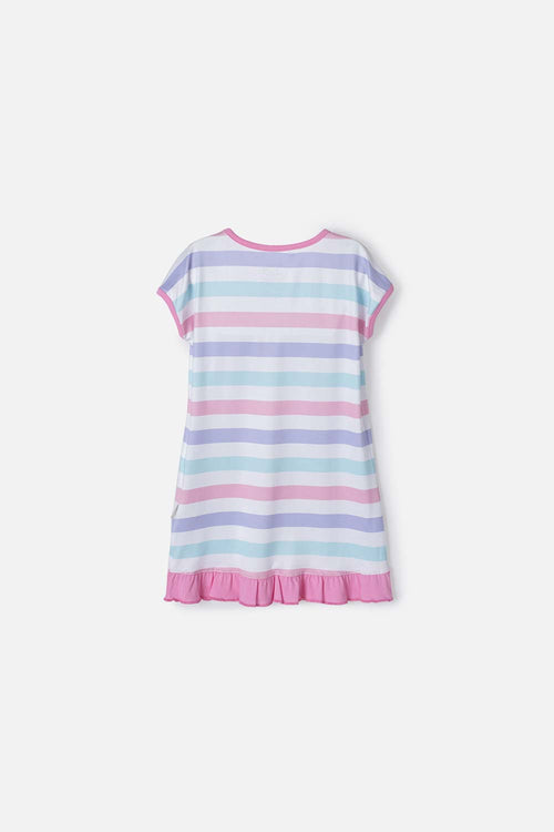 Card slide image -  PIJAMA DE HELLO KITTY TIPO BATOLA MULTICOLOR PARA NIÑA 2T A 5T