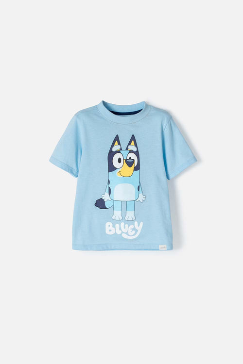 Card slide image -  CAMISETA DE BLUEY MANGA CORTA AZUL UNISEX 2T A 6T