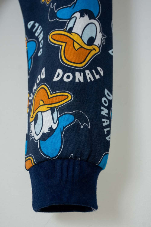 Card slide image -  PIJAMA PATO DONALD CON PANTALÓN LARGO AZUL PARA BEBÉ NIÑO