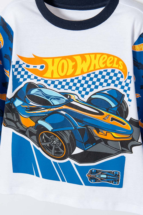 Card slide image -  PIJAMA DE HOTWHEELS MANGA LARGA MULTICOLOR PARA NIÑO 2T A 5T