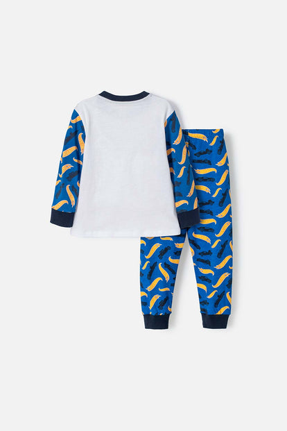 PIJAMA DE HOTWHEELS MANGA LARGA MULTICOLOR PARA NIÑO 2T A 5T