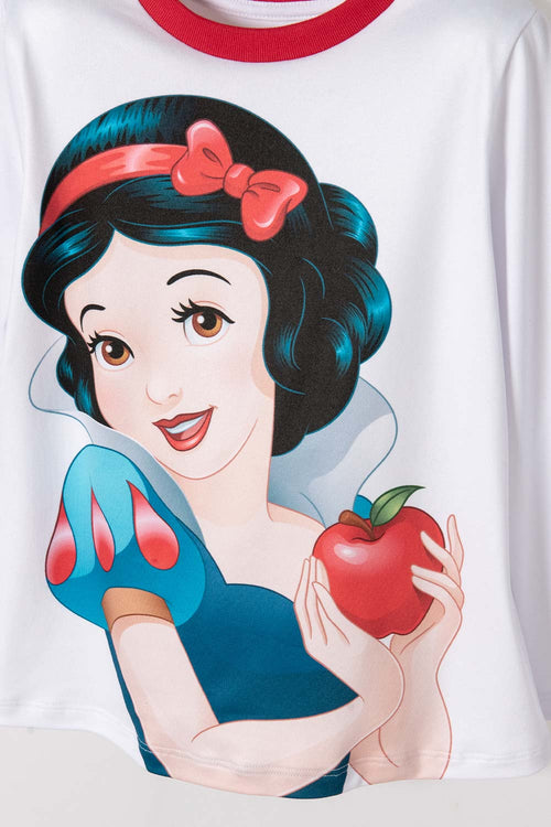 Card slide image -  PIJAMA PRINCESAS DISNEY CON PANTALÓN LARGO BLANCO Y AZUL PARA NIÑA 2T A 5T