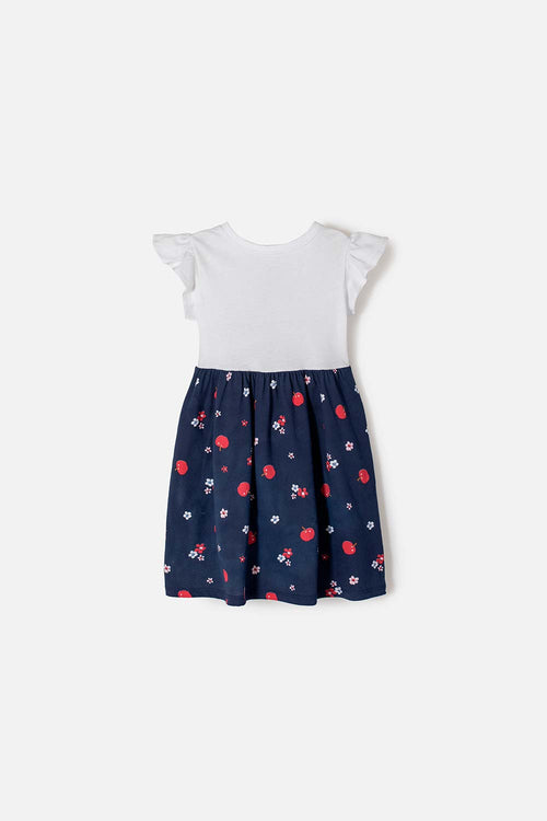 Card slide image -  VESTIDO DE BLANCANIEVES BLANCO Y AZUL CON BOLERO EN MANGA PARA NIÑA 2T A 5T