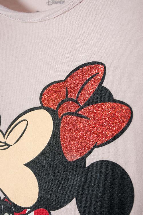 Card slide image -  CAMISETA DE MINNIE MOUSE MANGA CORTA ROSADO PARA NIÑA 2T A 5T