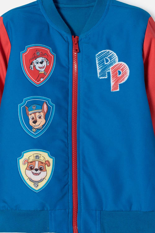 Card slide image -  CHAQUETA DE PAW PATROL CON CIERRE AZUL Y ROJO PARA NIÑO 2T A 5T