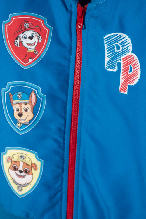 Card slide image -  CHAQUETA DE PAW PATROL CON CIERRE AZUL Y ROJO PARA NIÑO 2T A 5T