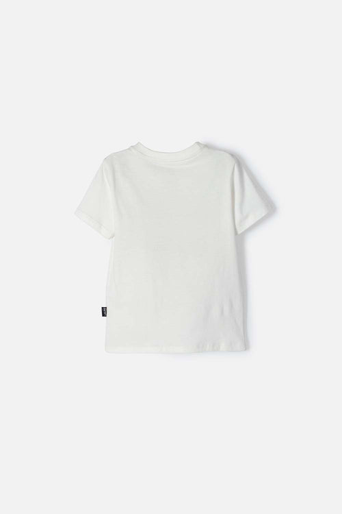 Card slide image -  CAMISETA HOT WHEELS MANGA CORTA MARFIL PARA NIÑO 2T A 6T