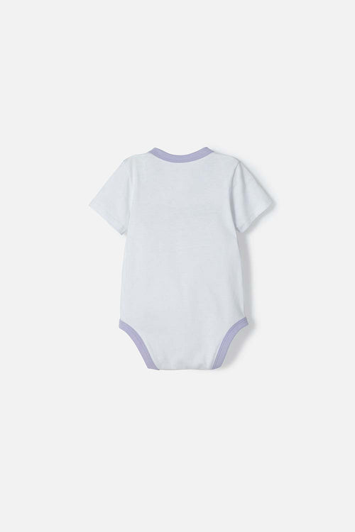 Card slide image -  BODY DE MY MELODY & KUROMI BLANCO CON BROCHES EN ENTREPIERNA PARA BEBÉ NIÑA