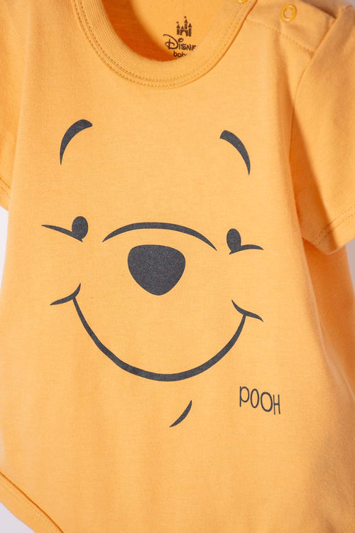 Card slide image -  BODY DE WINNIE THE POOH MANGA CORTA MOSTAZA PARA BEBÉ NIÑA