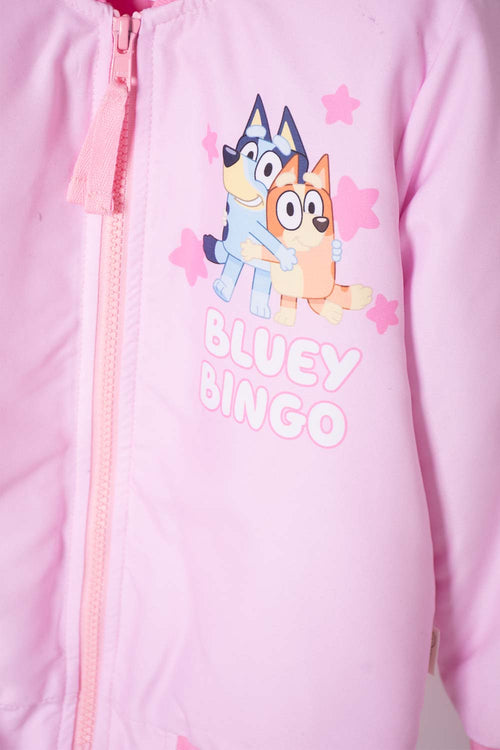 Card slide image -  CHAQUETA DE BLUEY CON CIERRE ROSADA PARA NIÑA 2T A 6T