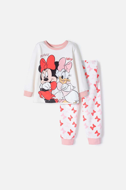 Card slide image -  PIJAMA DE MINNIE MOUSE PANTALÓN LARGO PARA NIÑA 2T A 5T