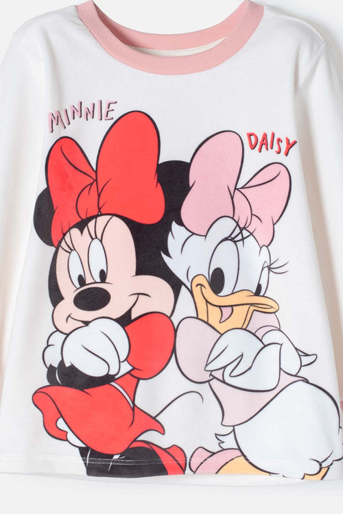 Card slide image -  PIJAMA DE MINNIE MOUSE PANTALÓN LARGO PARA NIÑA 2T A 5T