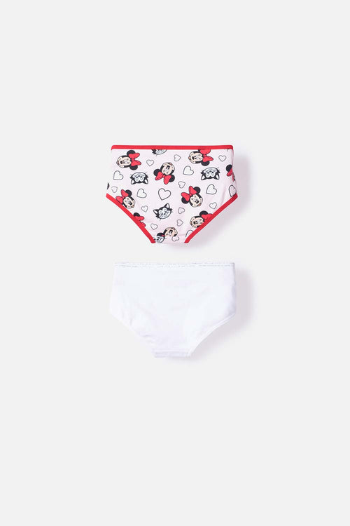 Card slide image -  PACK X2 PANTIES DE MINNIE MOUSE MULTICOLOR PARA NIÑA 2T A 5T