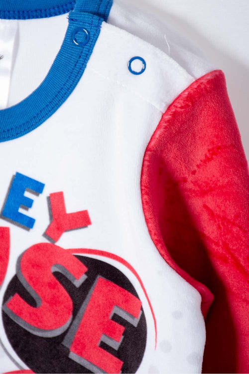 Card slide image -  PIJAMA DE MICKEY MOUSE CON PANTALÓN LARGO MULTICOLOR PARA BEBE NIÑO