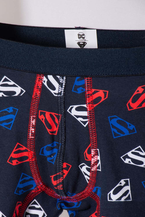 Card slide image -  PACK X2 BOXER DE SUPERMAN AZUL Y BLANCO PARA NIÑO 2T A 5T