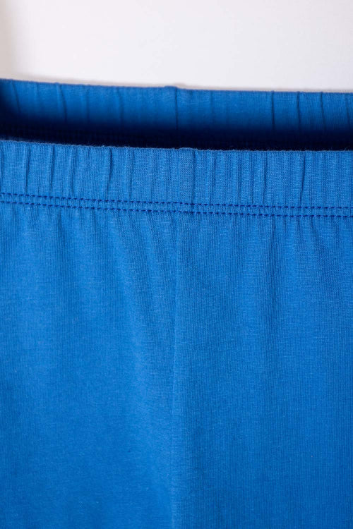 Card slide image -  PIJAMA DE SUPERMAN CON PANTALÓN LARGO AZUL Y ROJO PARA NIÑO 2T A 5T