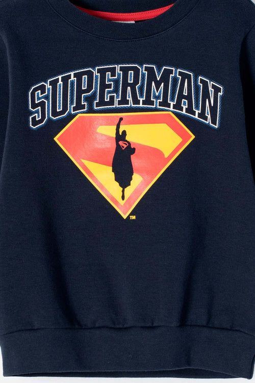 Card slide image -  BUZO DE SUPERMAN CERRADO AZUL PARA NIÑO 2T A 5T