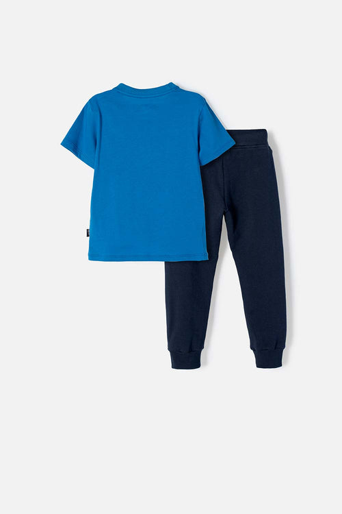 Card slide image -  CONJUNTO DE SUPERMAN CON JOGGER AZUL PARA NIÑO 2T A 5T