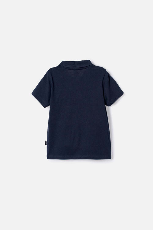 Card slide image -  CAMISETA TIPO POLO DE JURASSIC WORLD AZUL OSCURA NIÑO 2T A 5T