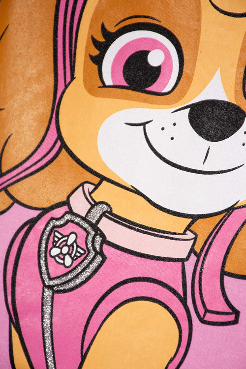 Card slide image -  CAMISETA DE PAW PATROL MANGA CORTA ROSADA PARA NIÑA 2T A 6T