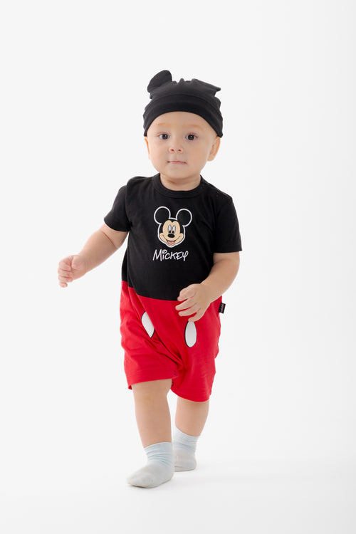 Card slide image -  ENTERIZO DE MICKEY MOUSE CON BROCHES MULTICOLOR PARA BEBÉ NIÑO