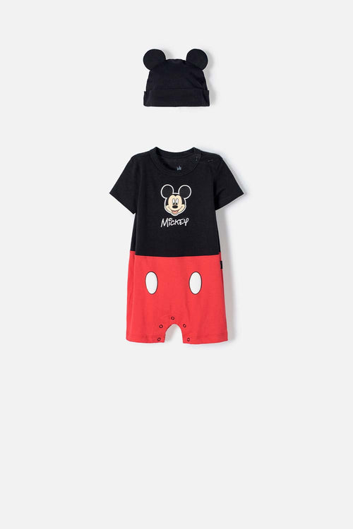 Card slide image -  ENTERIZO DE MICKEY MOUSE CON BROCHES MULTICOLOR PARA BEBÉ NIÑO