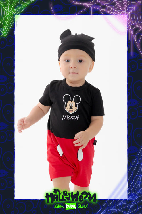 Card slide image -  ENTERIZO DE MICKEY MOUSE CON BROCHES MULTICOLOR PARA BEBÉ NIÑO