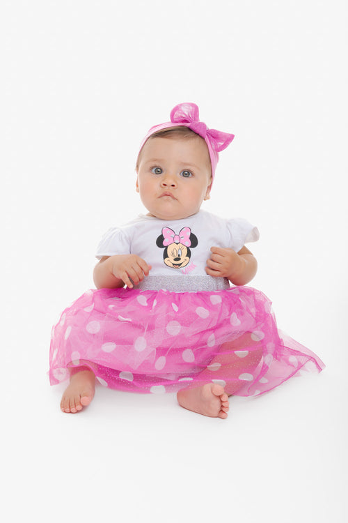 Card slide image -  VESTIDO DE MINNIE MOUSE CON BOLERO MULTICOLOR PARA BEBÉ NIÑA