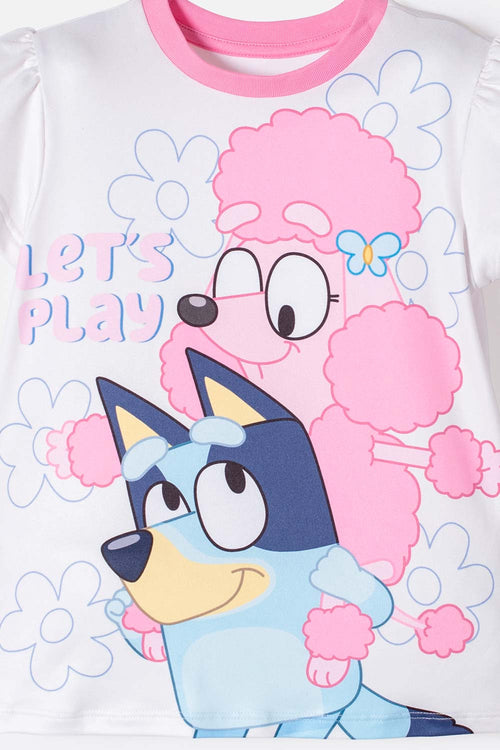 Card slide image -  PIJAMA DE BLUEY CON PANTALÓN LARGO MULTICOLOR PARA NIÑA 2T A 6T