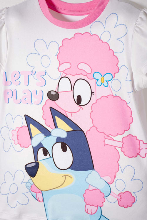 Card slide image -  PIJAMA DE BLUEY CON PANTALÓN LARGO MULTICOLOR PARA NIÑA 2T A 6T