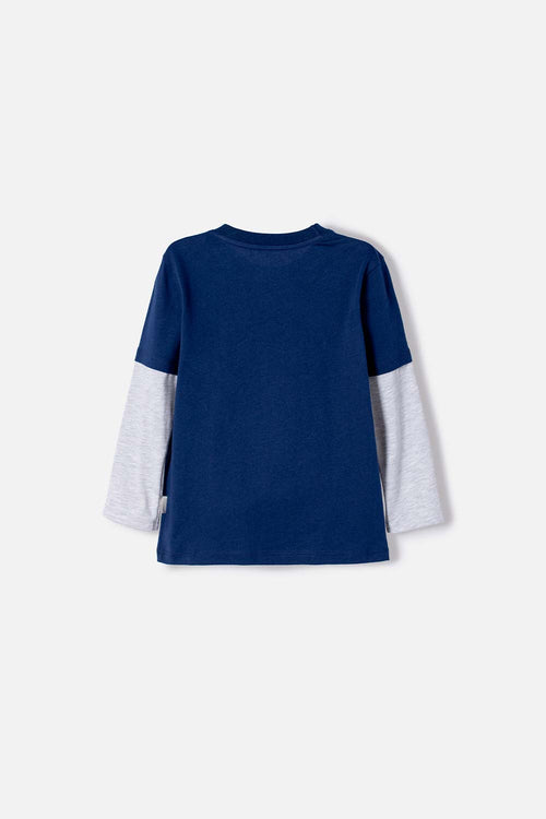 Card slide image -  CAMISETA DE BLUEY AZUL MANGA LARGA PARA NIÑO 2T A 6T