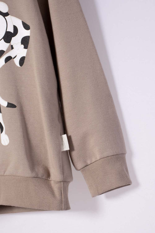 Card slide image -  BUZO DE BLUEY TAUPE CON CAPUCHA PARA NIÑO 2T A 6T