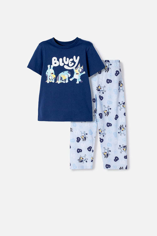 Card slide image -  PIJAMA DE BLUEY CON CAMISETA MANGA CORTA MULTICOLOR PARA NIÑO 2T A 6T