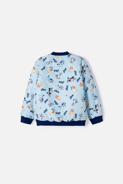 CHAQUETA DE BLUEY MULTICOLOR CON CIERRE DELANTERO PARA NIÑO 2T A 6T